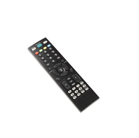 Remote tv isolated on a white background.の写真素材