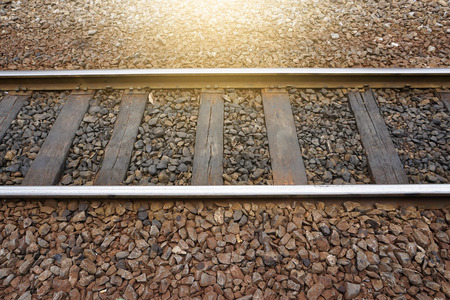 Railroad tracks.
