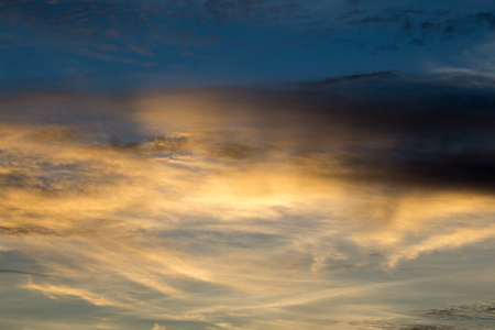 Sunset sky and cloud evening background.の写真素材