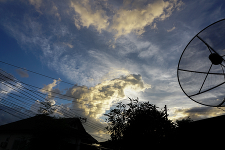 storm clouds background.の写真素材