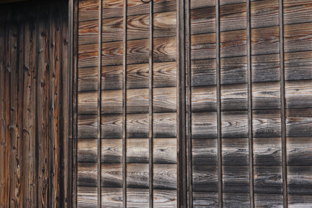 Old wood at Kawagoe, JAPAN.の写真素材