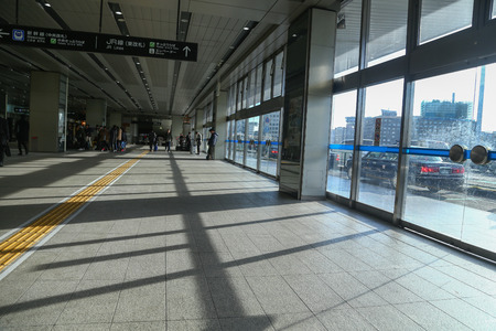 SHIN_OSAKA STATION, JAPAN - November 25 : Shin-osaka railway station of JAPAN.のeditorial素材