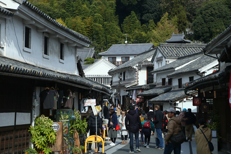 KURASHIKI, JAPAN - November 25 : Tourists are visiting the beautiful ancient city of Edo at kurashiki, JAPAN.のeditorial素材