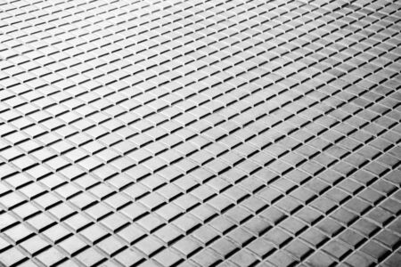 Grey brick pavement perspective background