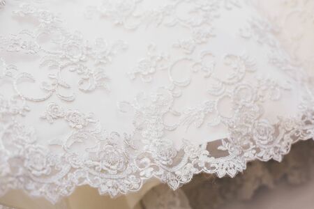 Wedding lace texture close up