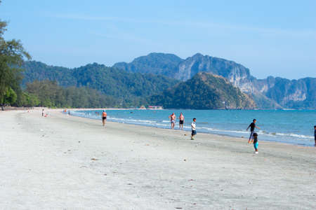 the crystal clear sea of Ao Nang, Krabi のeditorial素材