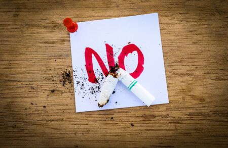 the concept of stopping smoking.