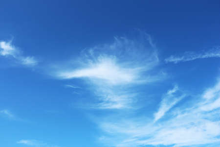 Beautiful blue sky and white cloud.