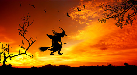 Sunset over the mountain before nightfall.の写真素材