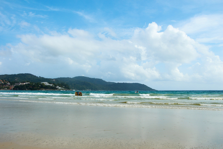 The view of the beautiful beach of Phuket.の写真素材