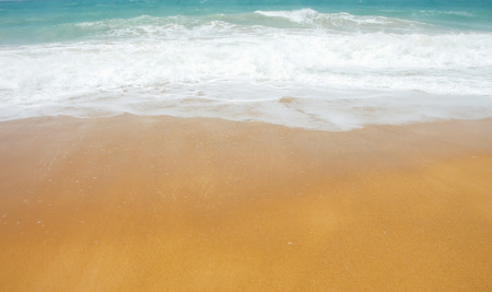 Beautiful sea Mai Khao Beach at Phuket Thailand.
