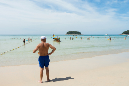 PHUKET,THAILAND 25 dec 2016 ;Many tourists on the beaches of Phuket Island. Where to stayand celebrate the Christmas  and new year season,Phuket is a popular of tourists and want to travel for relax.のeditorial素材