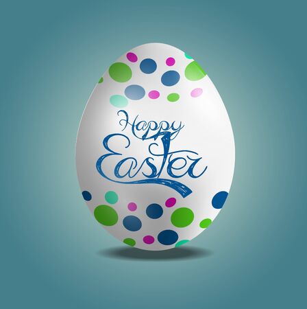 Easter egg with ornament decorationのイラスト素材