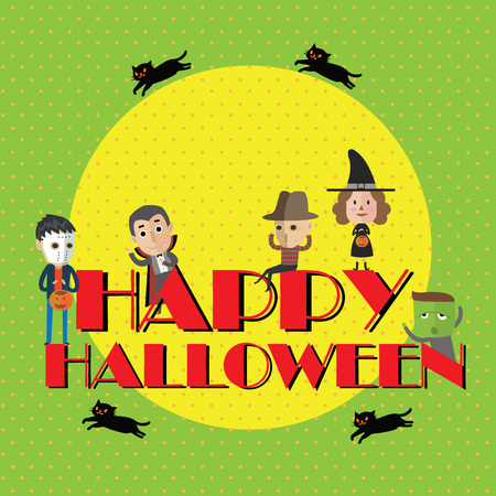 Happy halloweenのイラスト素材