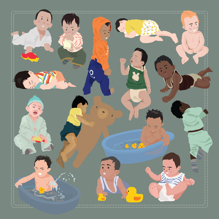 baby characterのイラスト素材
