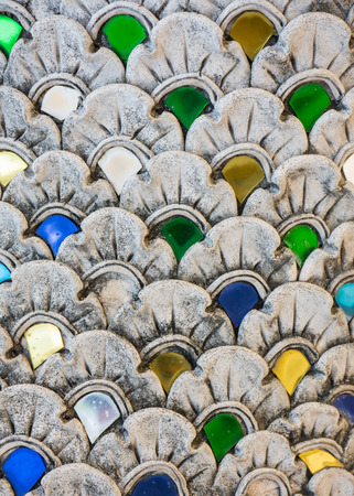 Thai design pattern of Nagaの写真素材