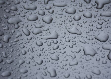 Water Drops On car paintの写真素材