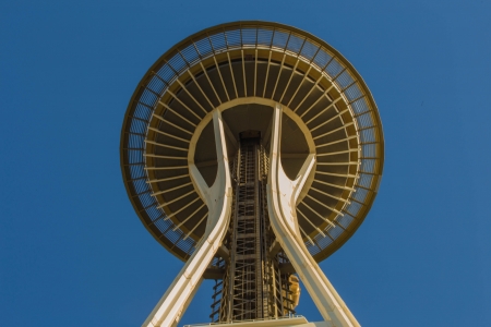 SEATTLE  Space Needle in Seattle on june 18, 2013 in Seattle, USA. It is located at Seattle centerのeditorial素材