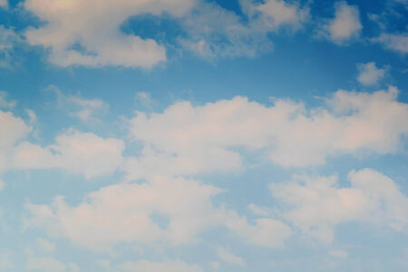 clouds in the blue sky