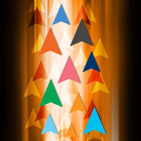 Arrow  on abstract  backgroundの写真素材