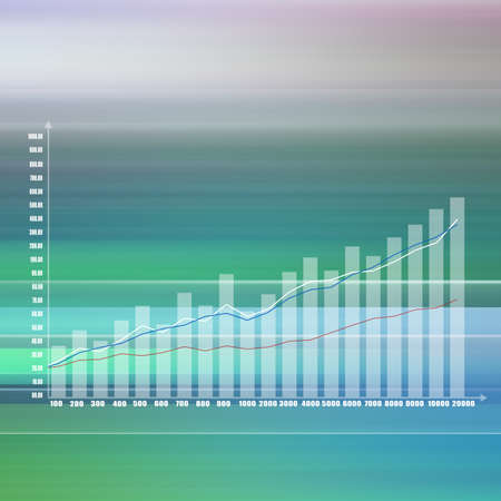 Stock Market Graphの写真素材