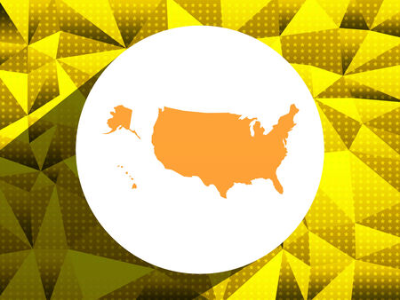Map of United States ,Flat design styleの写真素材