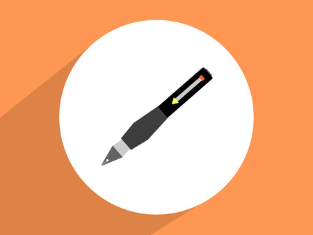 Pen ,Flat design styleの写真素材