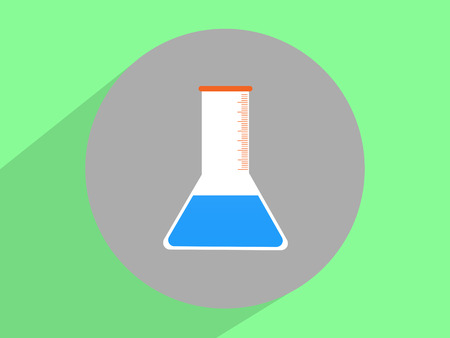 Laboratory medical flask ,Flat design styleの写真素材