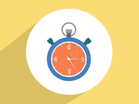 Stopwatch ,Flat design styleの写真素材
