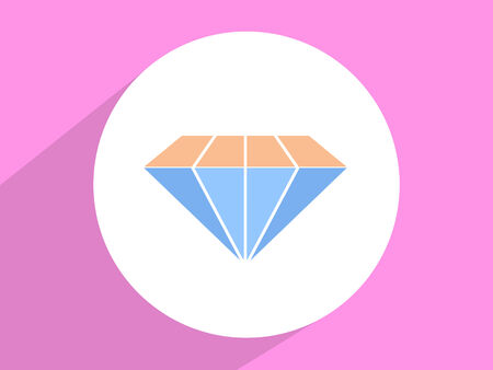 Diamond ,Flat design styleの写真素材