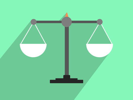 Scales balance iconの写真素材