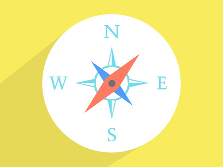 Compass ,Flat design styleの写真素材