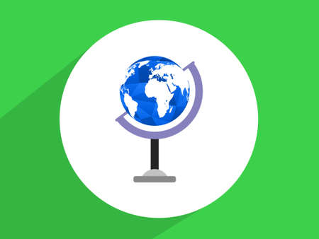 Geographical earth ,Flat design styleの写真素材