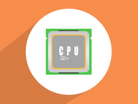 Microchip  ,Flat design style