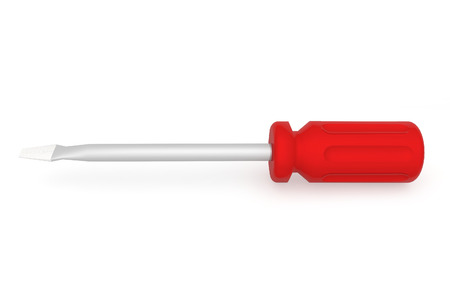 3D red screwdriverの写真素材