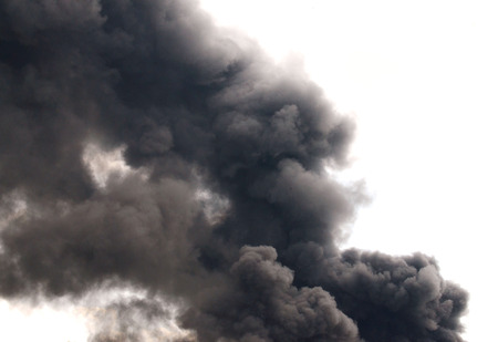 Black smoke monsters, whiteの写真素材