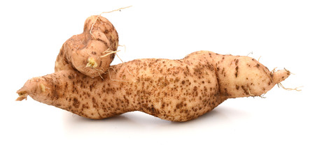 sweet potato on the white backgroundの写真素材