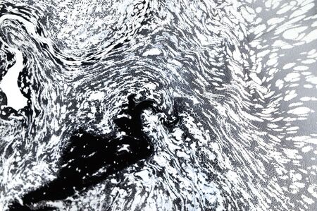Abstract paint texture art. Natural luxury. Blue paint with gold glitter powder. Marble background.