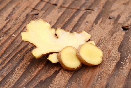 ginger on white backgroundの写真素材