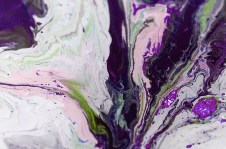 Marbled blue abstract background. Liquid marble pattern.