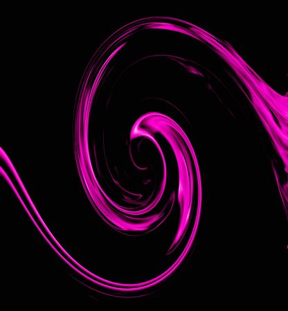 Multi-colored twisted circles on a white backgroundの写真素材