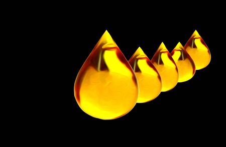 drop of oil or fuelの写真素材