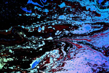 Traditional Ottoman Turkish marbling art patterns as abstract colorful background