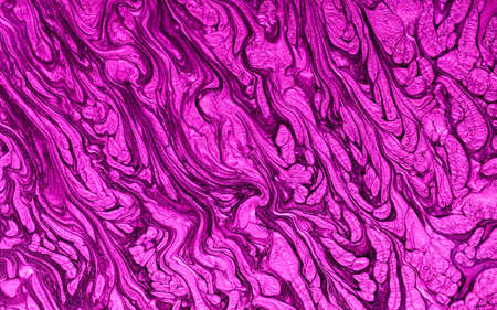 Abstract art with colored pigments fluidの写真素材