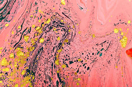 Marble abstract acrylic background. Pink and blue marbling artwork texture. Agate ripple pattern....