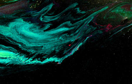 Abstract marble texture. Paper and mix of flowing ink.の写真素材