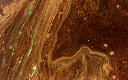 Abstract art blue and green painting, creative hand painted background, marble texture.の写真素材