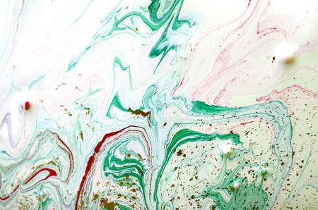 Green marble abstract acrylic background. Marbling artwork texture. Agate ripple pattern. Gold...