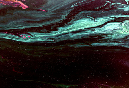 Marbled paper technique