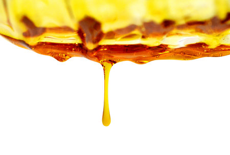 Honey Pouring Wavesの写真素材